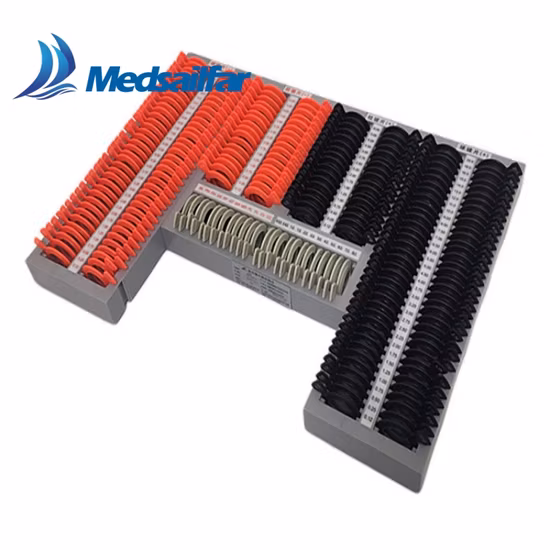 Набор оптических офтальмологических пробных линз с металлической оправой, 266 шт.